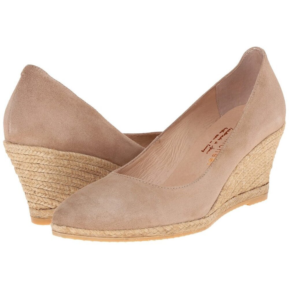 Eric Michael Teva Espadrille Wedge Camel NWOB New 42